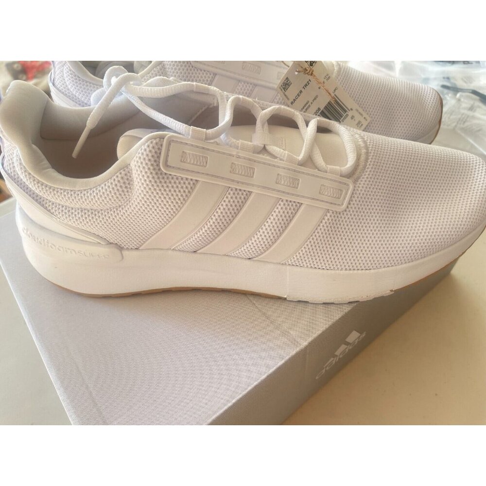 adidas Racer TR21 White Gum Men's US Size 13 GX4208 - Picture 4 of 9